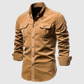Denim Polo Heren | Cargo Stijl & Dubbele Borstzakken