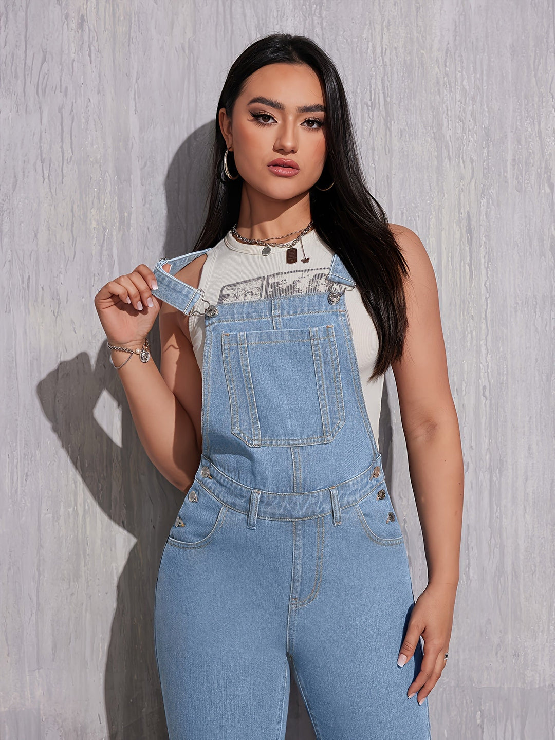 Effen damesoverall Regular Fit - Evelien