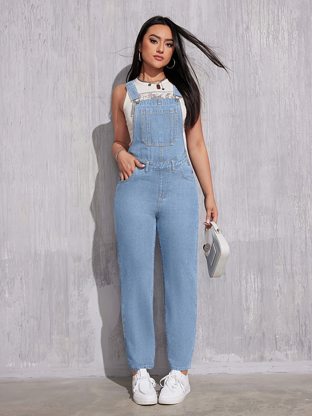 Effen damesoverall Regular Fit - Evelien