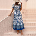 Elegante Maxi Retro Prints Zomerjurk voor dames - Chiara