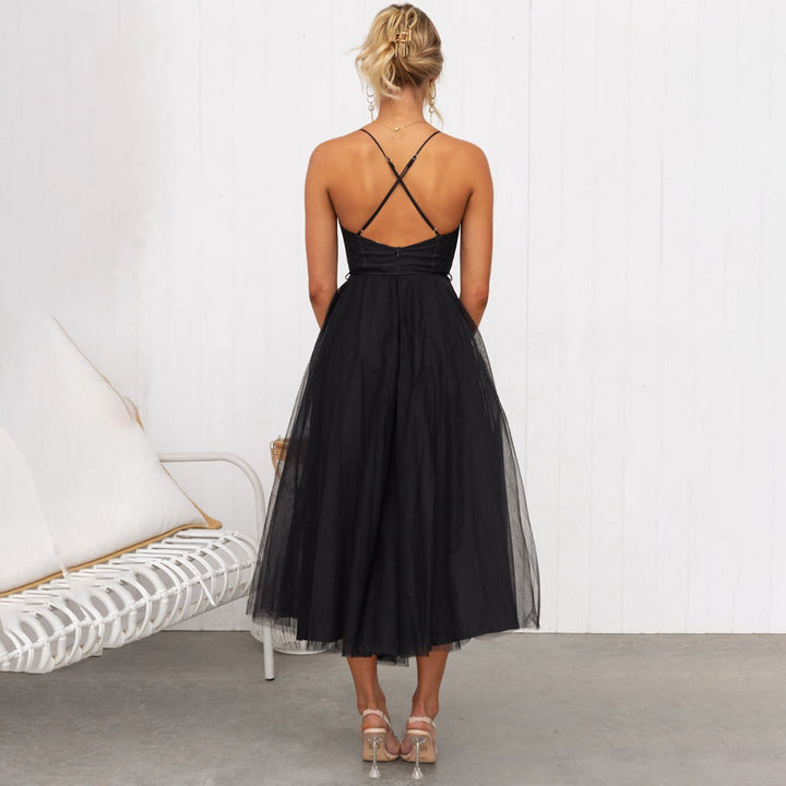 Elegante damespijp met flatterende snit Midi zomerjurk - Zora