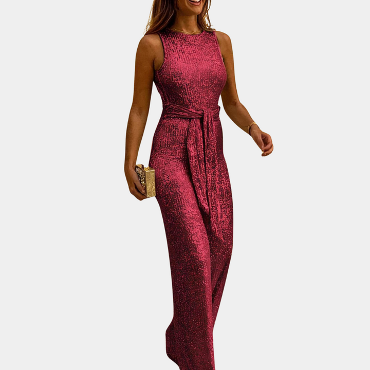 Elegante feestelijke glitterjumpsuit voor dames - Monica