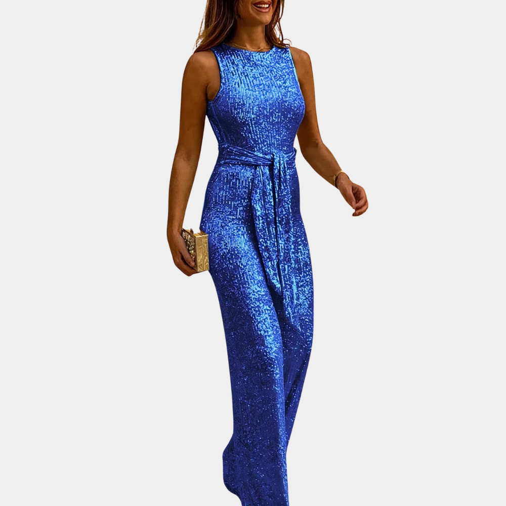 Elegante feestelijke glitterjumpsuit voor dames - Monica