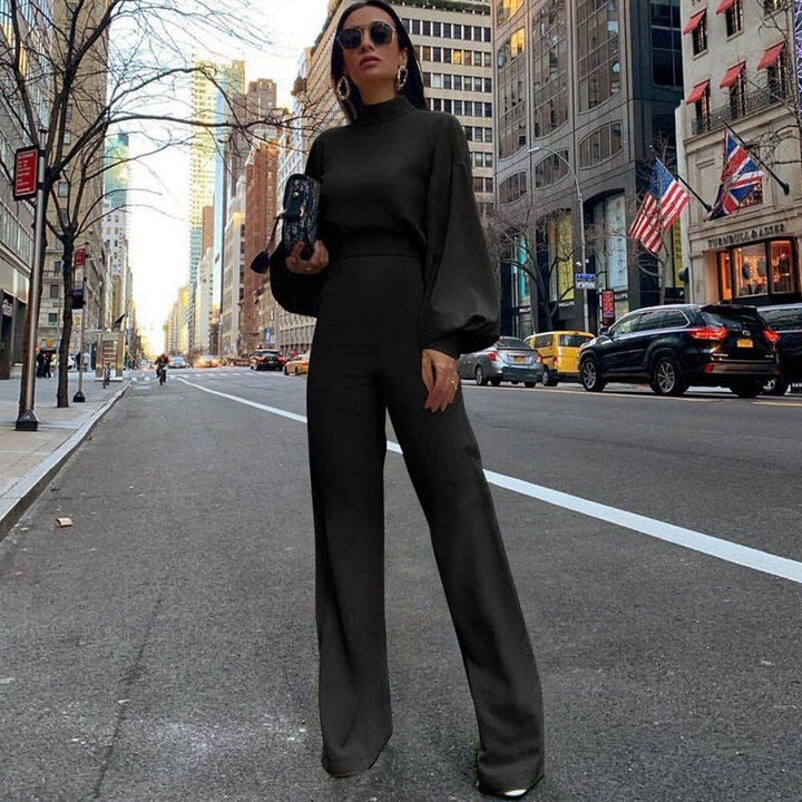 Formele elegante dames jumpsuit met lange mouwen - Evelyn