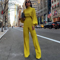 Formele elegante dames jumpsuit met lange mouwen - Evelyn