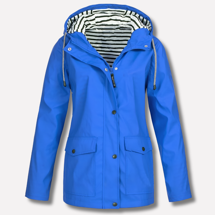 Dames Regenjas met Capuchon Waterbestendig Windbestendig