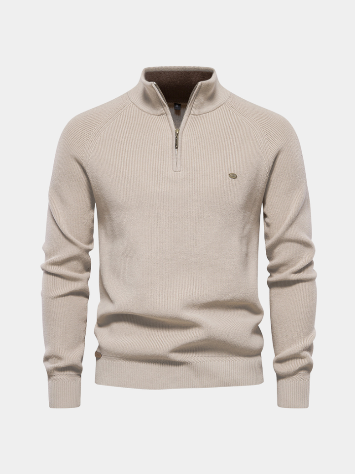 Half-Zip Trui Heren | Ademend Warm &amp; Zacht Draaggevoel