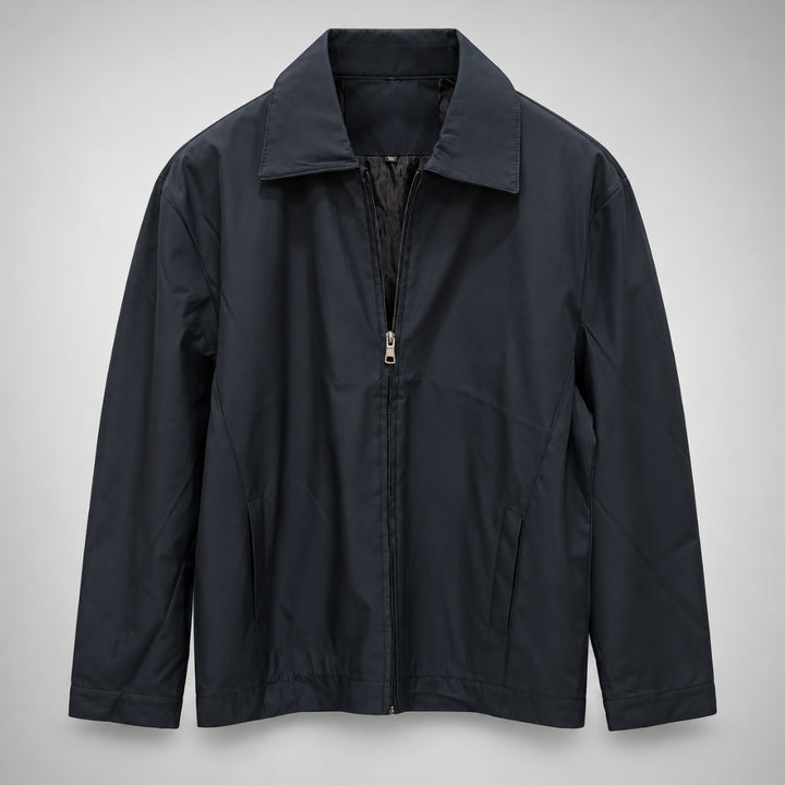 Heren Harrington Jas met Geruite Voering en Kraag