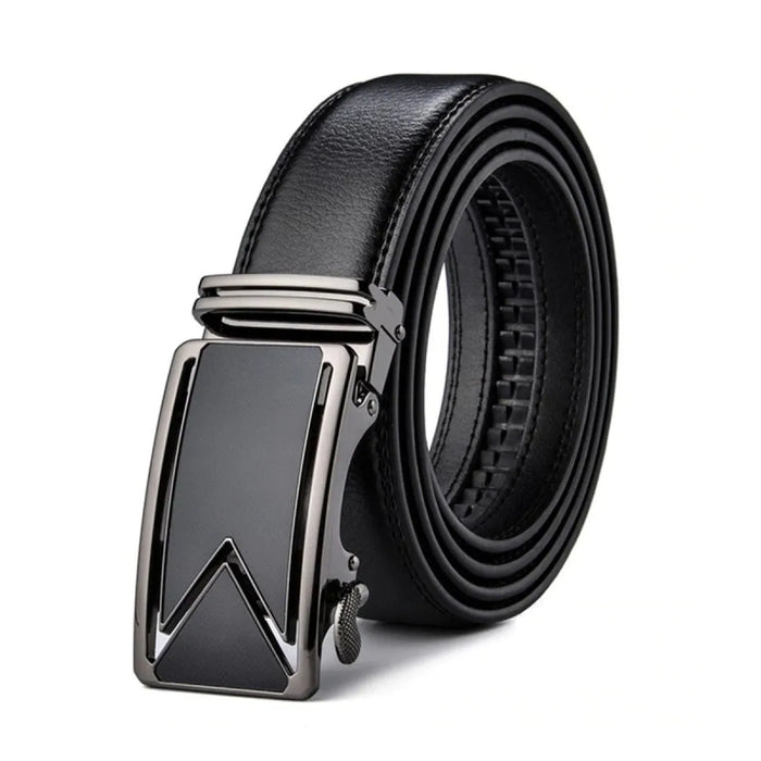 Heren Riem met Automatische Gesp en Grained Textuur