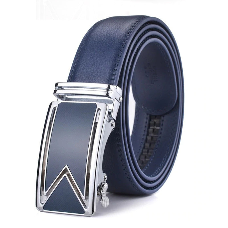 Heren Riem met Automatische Gesp en Grained Textuur