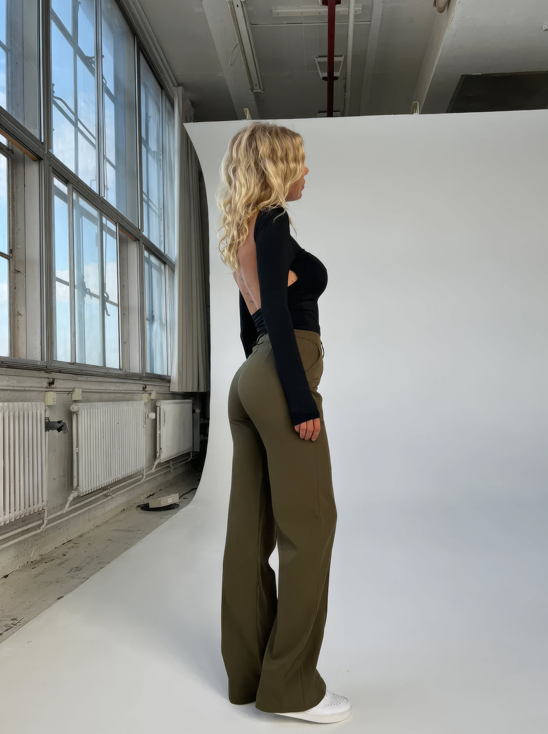 High waist pantalon dames | Rechte pijpen &amp; flatterend silhouet