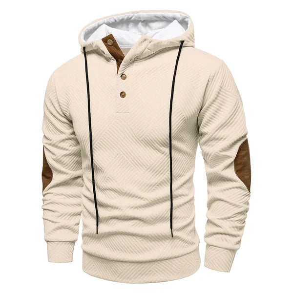 Hoodie Sweater Heren | Knopen bij Hals &amp; Comfortabele Warmte