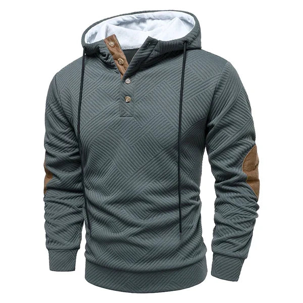 Hoodie Sweater Heren | Knopen bij Hals &amp; Comfortabele Warmte