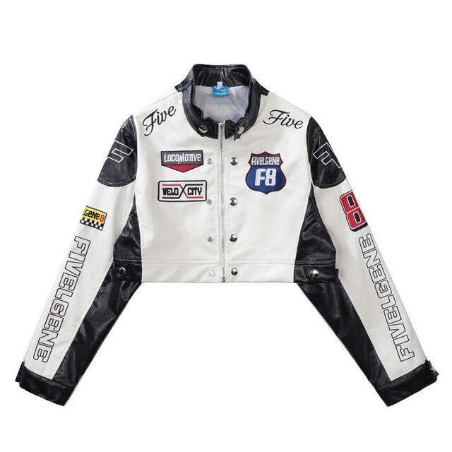 Jas Dames | Cropped & Stoer Patchwork Design