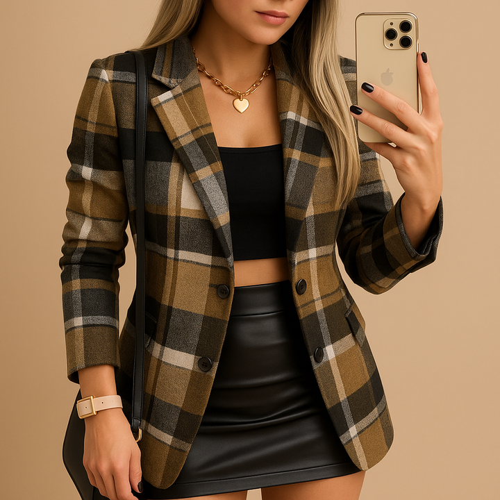 Jas Dames | Knoopsluiting &amp; Getailleerd Silhouet