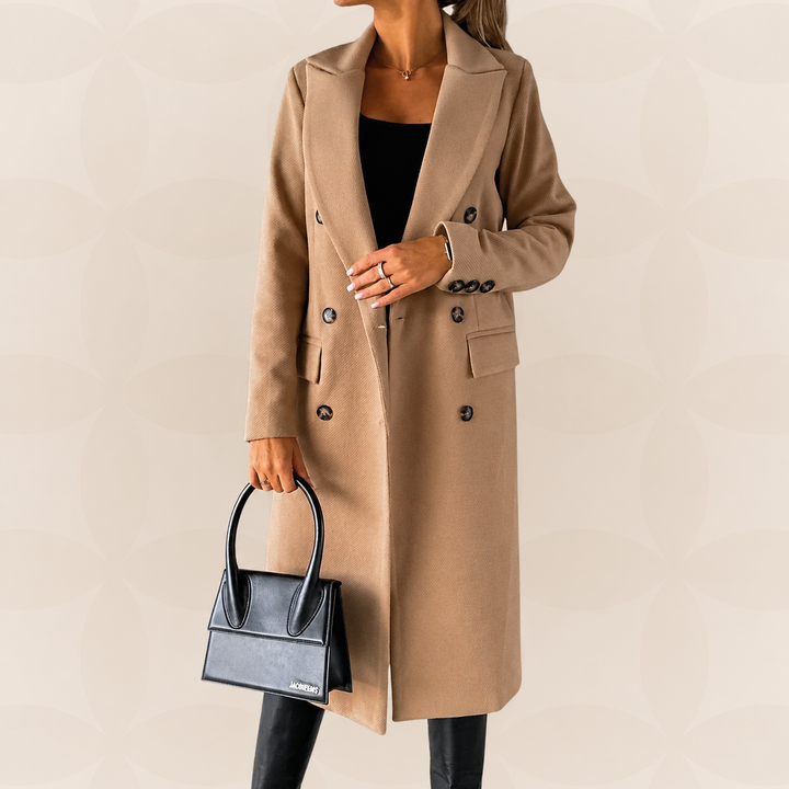 Jas Dames Lang | Winterse Warmte &amp; Tijdloze Elegantie