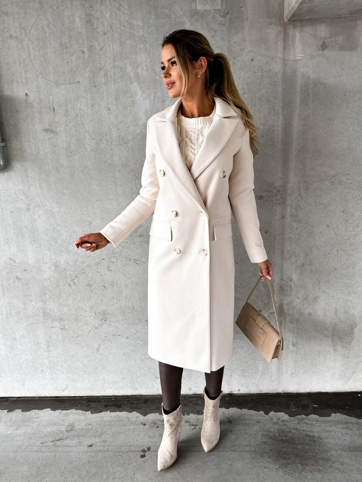 Jas Dames Lang | Winterse Warmte &amp; Tijdloze Elegantie
