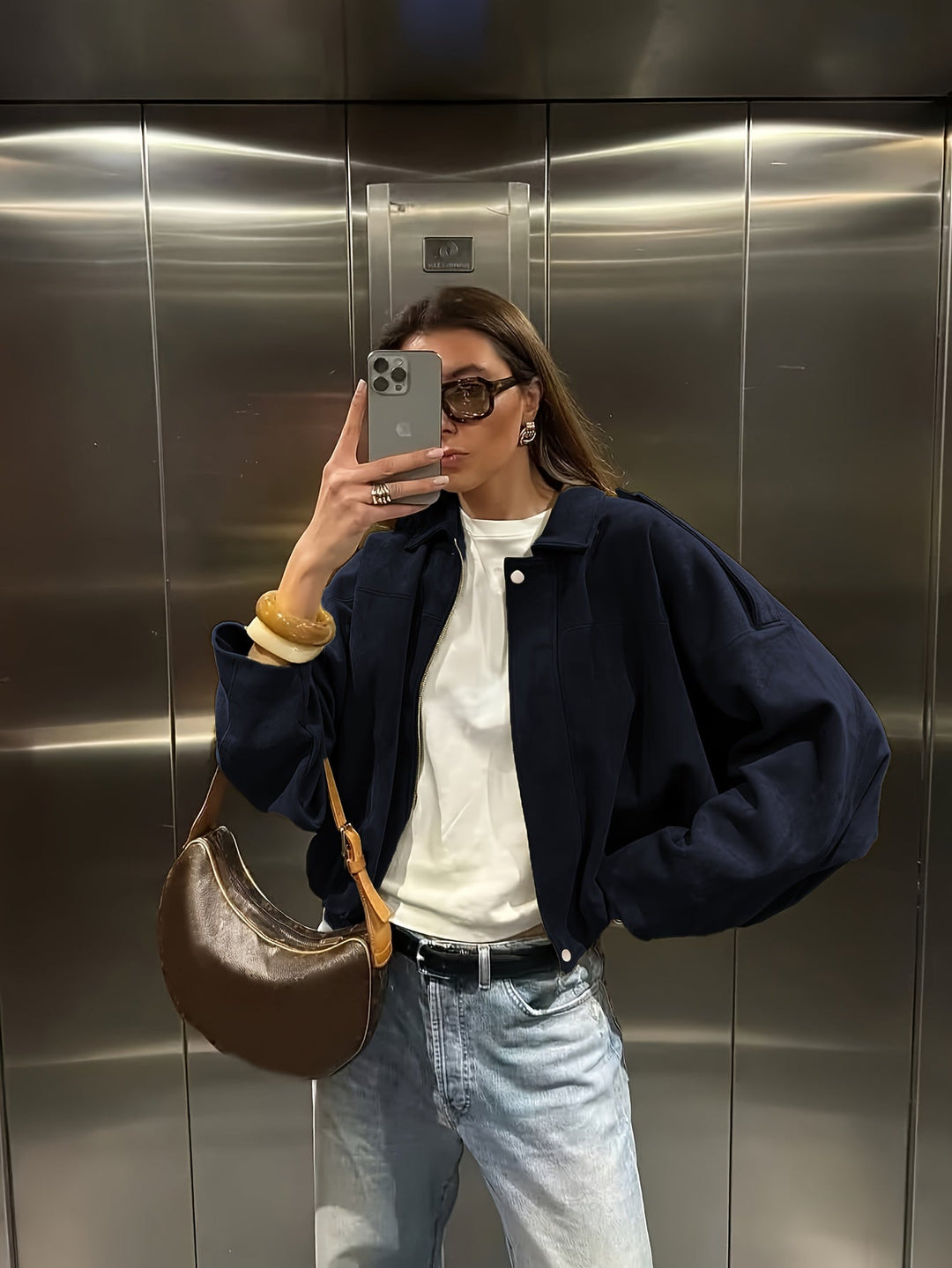Jas Dames | Metalen Knopen &amp; Moeiteloze Elegantie