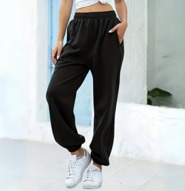 Joggingbroek Dames | Vrijetijdsbroek | Elastische taille &amp; zakken voor moeiteloos gemak