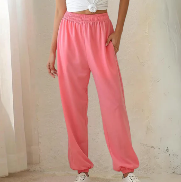 Joggingbroek Dames | Vrijetijdsbroek | Elastische taille &amp; zakken voor moeiteloos gemak