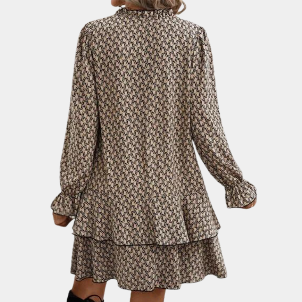 Julia - Klassieke en elegante damesjurk met lange mouwen voor elk seizoen