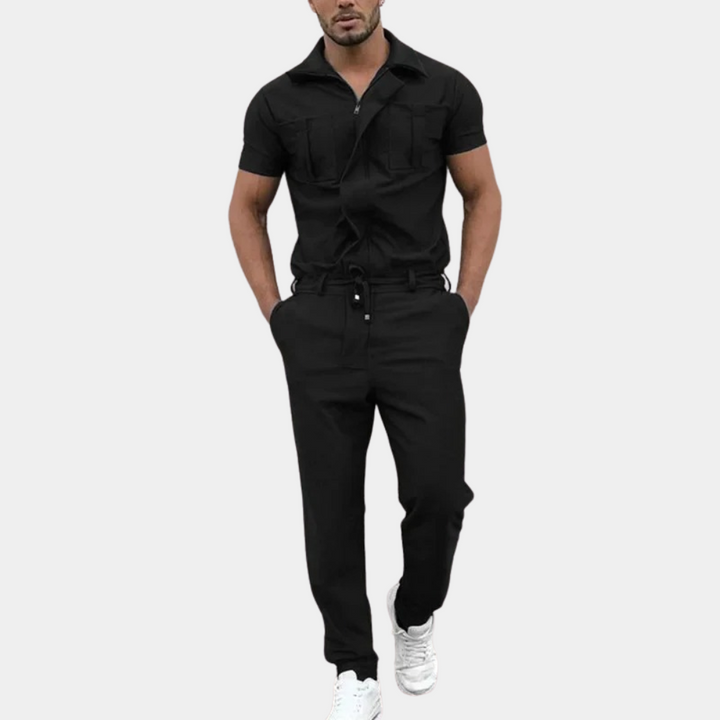 Jumpsuit Heren | Moderne Jumpsuit | Polokraag &amp; strak comfort de hele dag