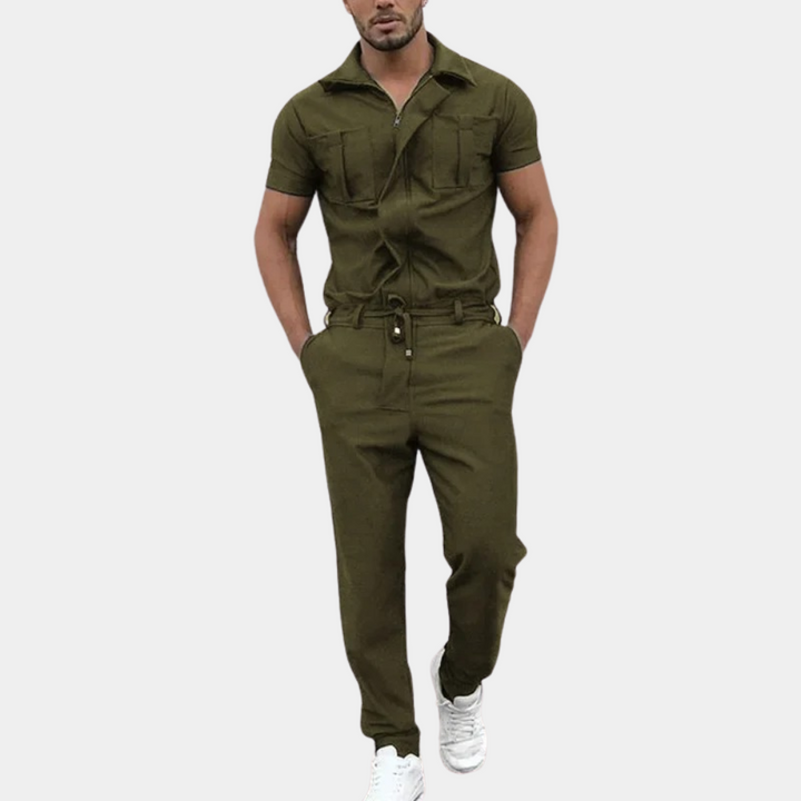 Jumpsuit Heren | Moderne Jumpsuit | Polokraag &amp; strak comfort de hele dag