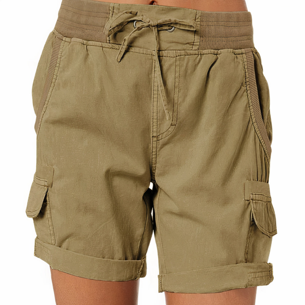 Korte Broek Dames | Hoge Taille &amp; Cargo Zakken voor Dagelijks Comfort