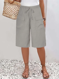 Korte Damesbroek | Elastische Taille & Handige Zakken