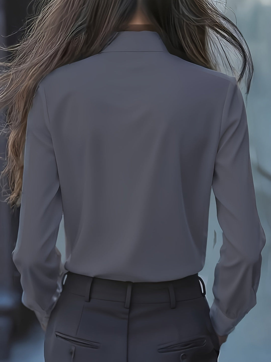 Lange Mouw Blouse Dames | Strikdetail &amp; Verfijnde Look