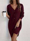 Lange Mouw Jurk Dames | V-Hals & Draagcomfort