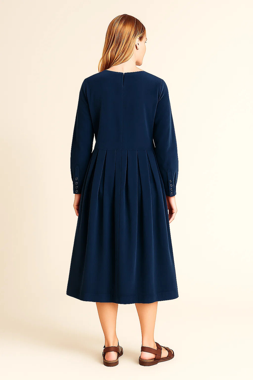 Lange Mouwen Jurk Dames | Getailleerd &amp; Elegant