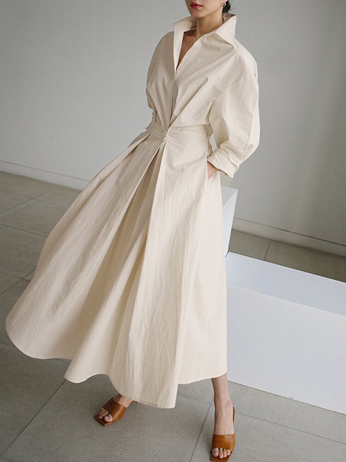 Lange Mouwen Jurk Dames | Klassiek &amp; Comfortabel