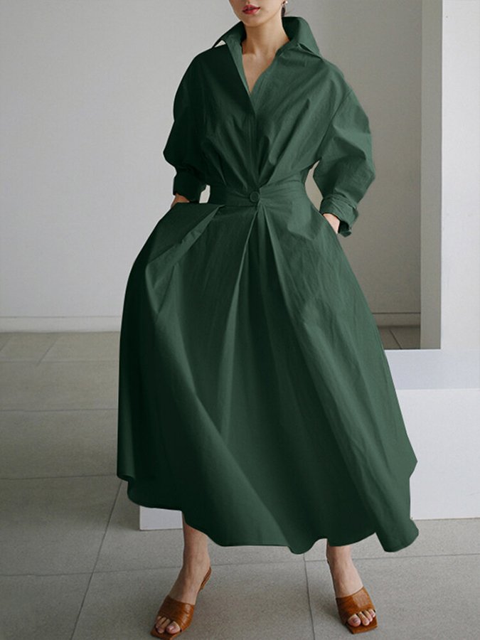 Lange Mouwen Jurk Dames | Klassiek &amp; Comfortabel