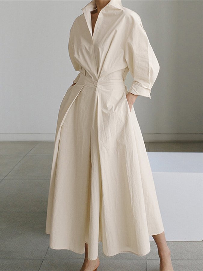 Lange Mouwen Jurk Dames | Klassiek & Comfortabel