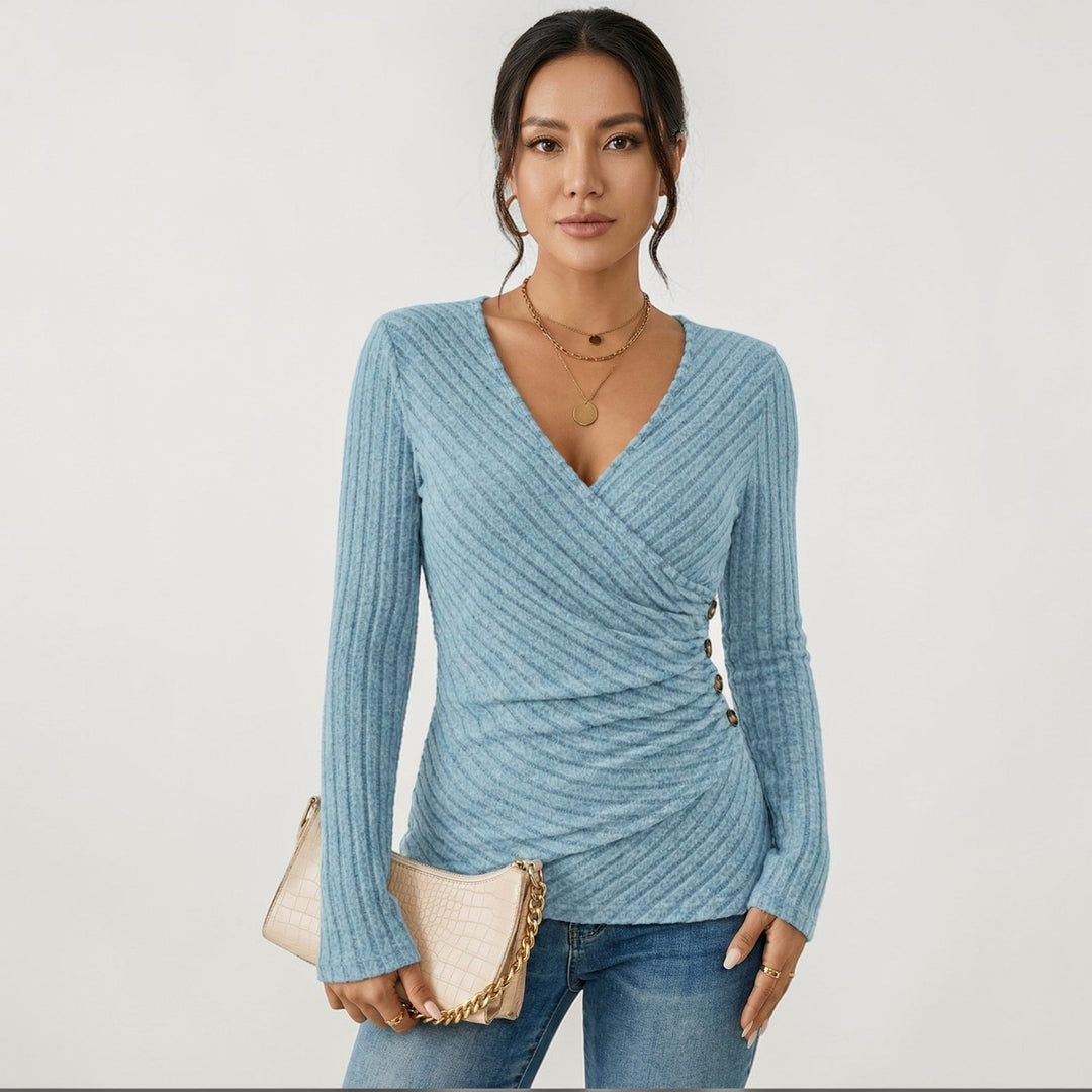 Lange Mouwen Top Dames | Flatterende V-Hals &amp; Comfort