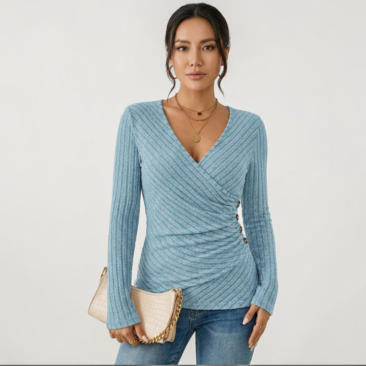 Lange Mouwen Top Dames | Flatterende V-Hals &amp; Comfort