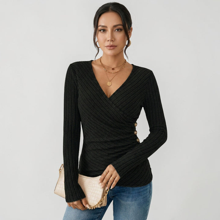 Lange Mouwen Top Dames | Flatterende V-Hals &amp; Comfort