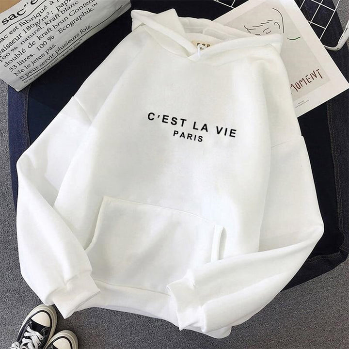 Hoodie Dames | Warm met Tekstprint