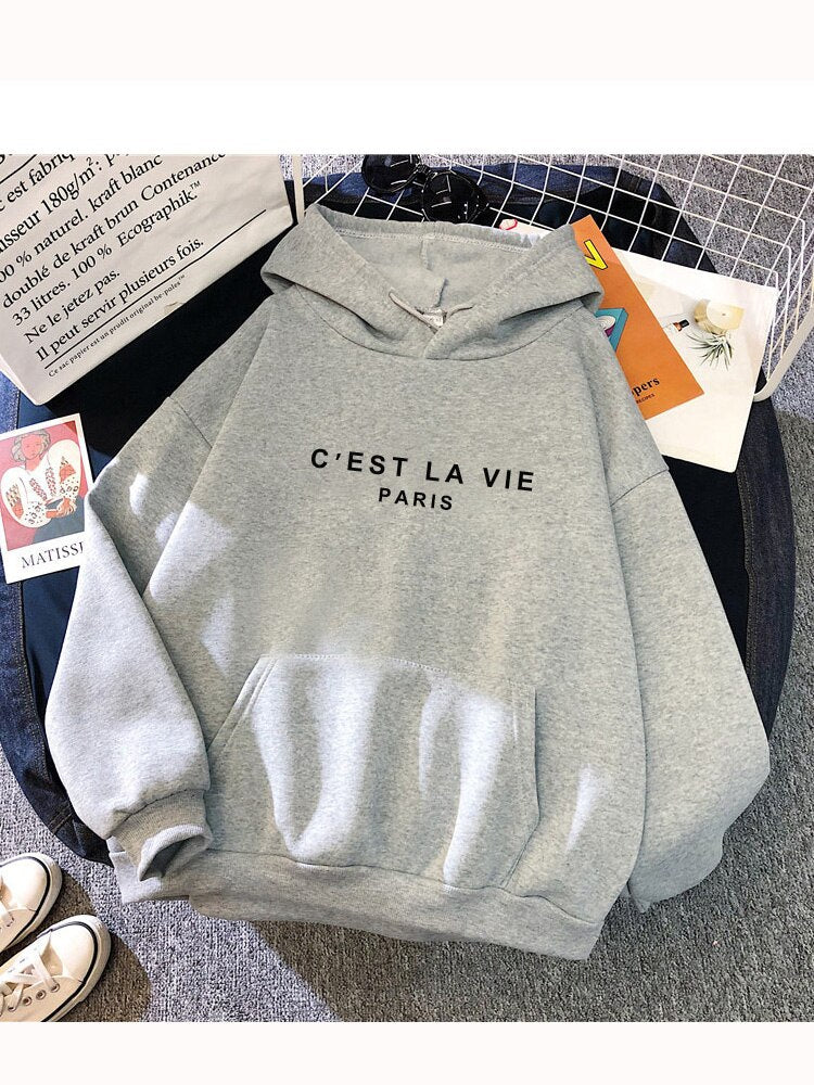 Hoodie Dames | Warm met Tekstprint
