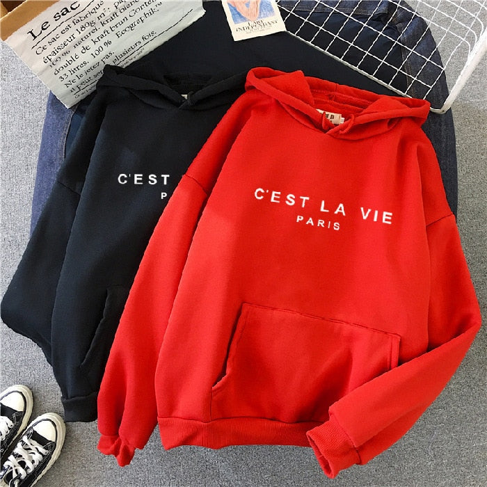 Hoodie Dames | Warm met Tekstprint