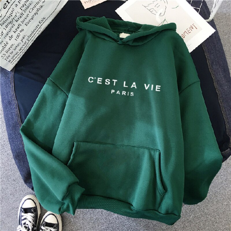 Hoodie Dames | Warm met Tekstprint