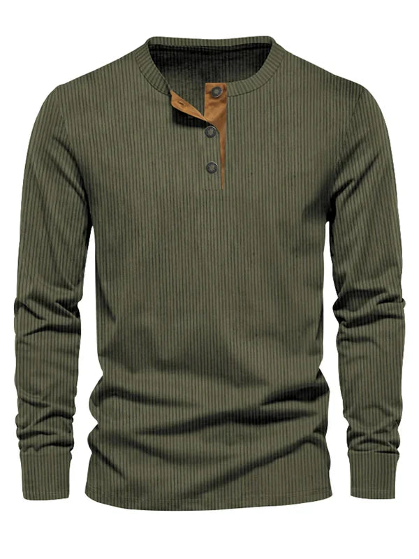 Long Sleeve Shirt Heren | Gestreept Design & Slim Fit Comfort