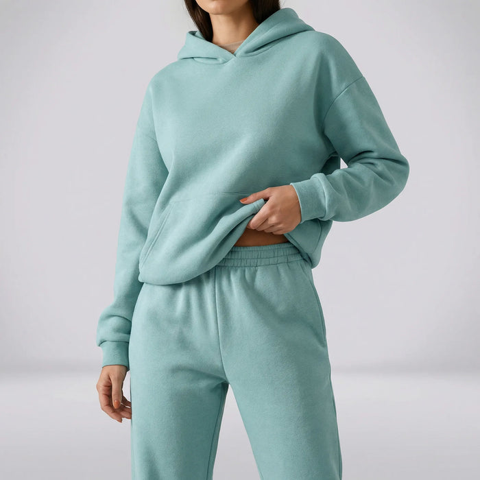 Dames Hoodie Loungewear Set met Elastische Taille