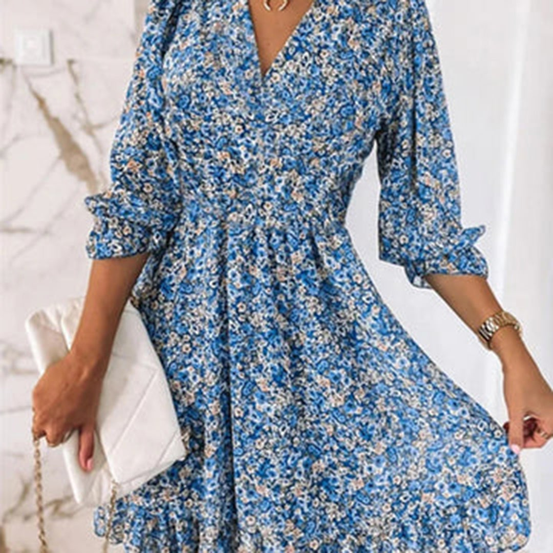 Luchtig en Elegant Midi Zomerkleed voor Dames - Jannine