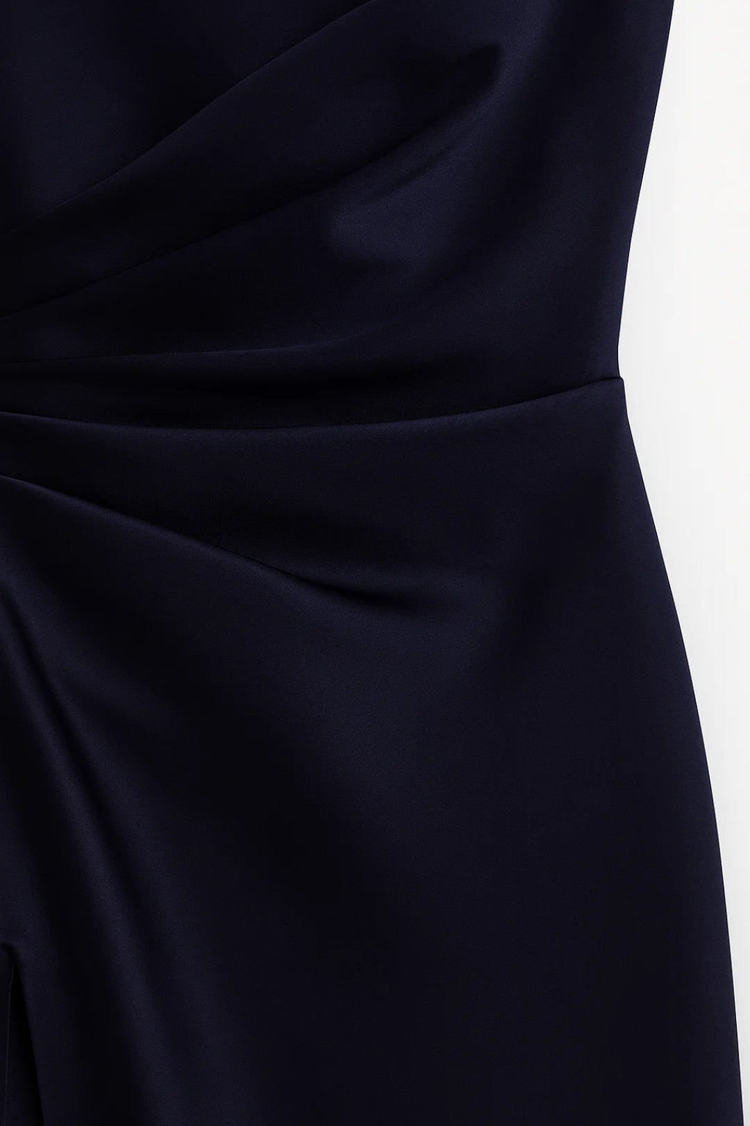 Maxi Jurk Dames | One Shoulder met Hoge Split &amp; Gedrapeerde Taille