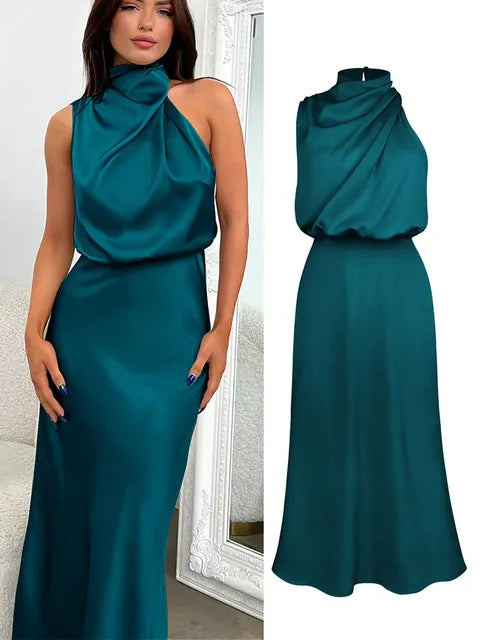 Maxi Jurk Dames | Satijnen Elegantie &amp; Verfijnd Design