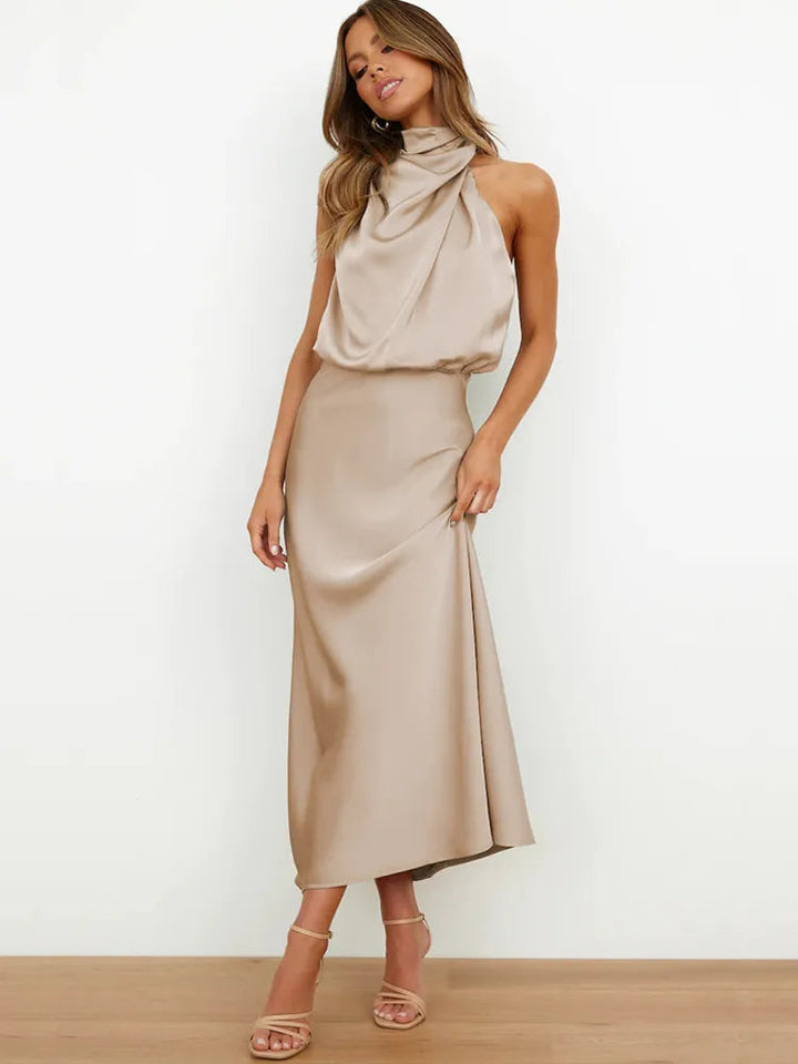 Maxi Jurk Dames | Satijnen Elegantie &amp; Verfijnd Design