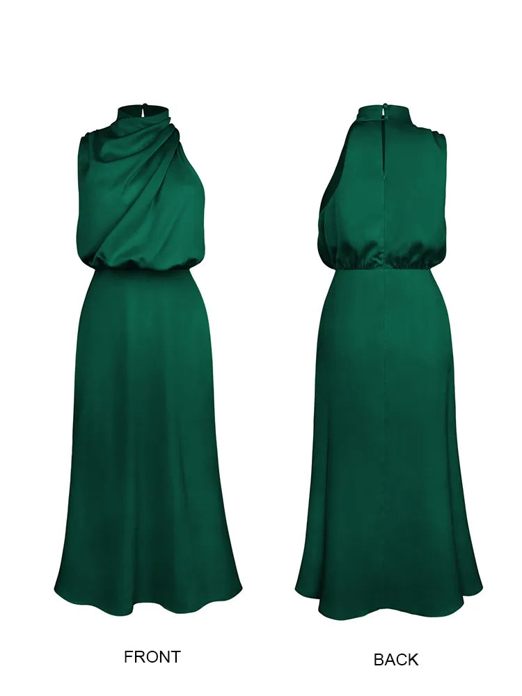 Maxi Jurk Dames | Satijnen Elegantie &amp; Verfijnd Design
