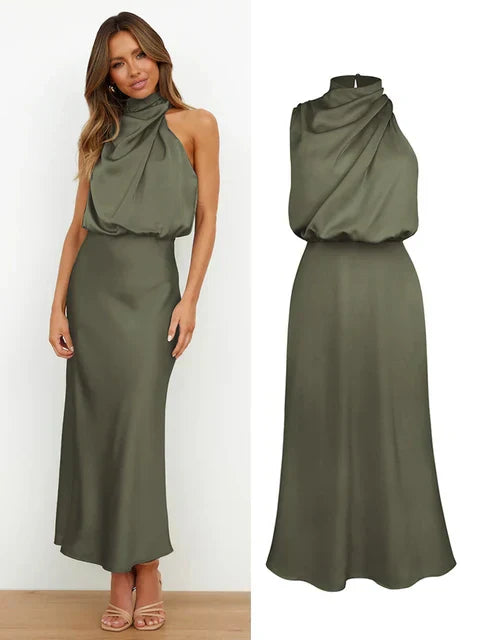 Maxi Jurk Dames | Satijnen Elegantie &amp; Verfijnd Design